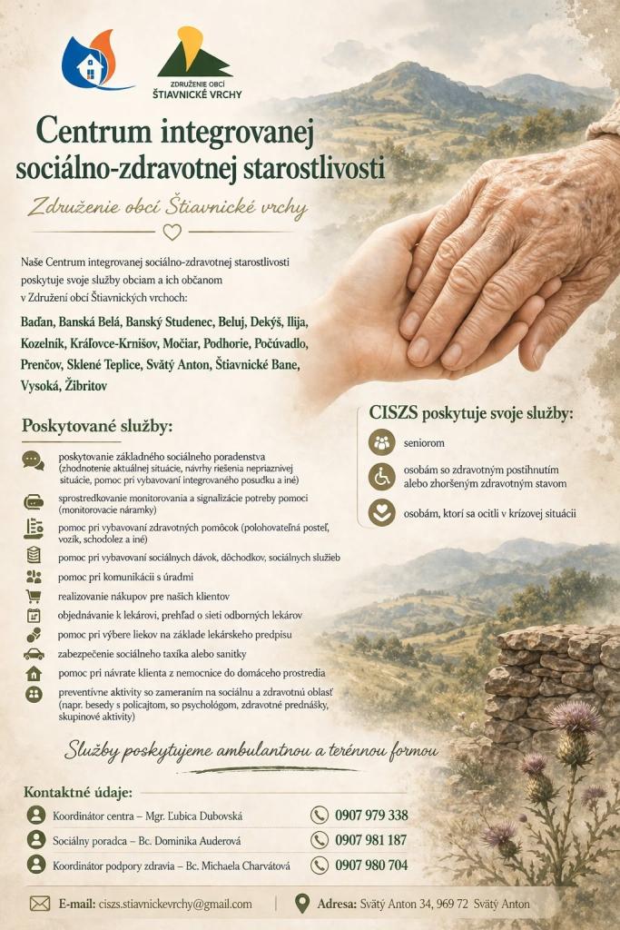 Centrum integrovanej sociálno-zdravotnej starostlivosti Združenie obcí Štiavnické vrchy